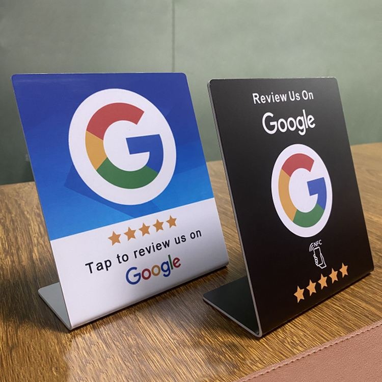 Tap to Review Us on Google Countertop Display